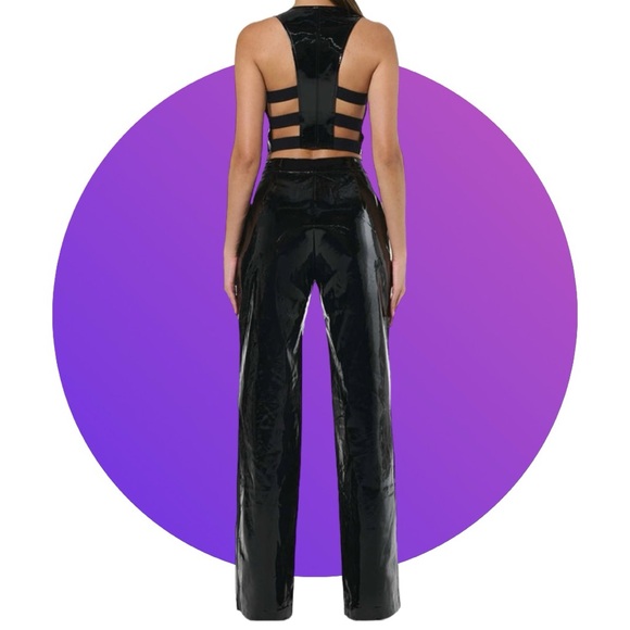 🌼 NWOT Naked Wardrobe Vinyl Corset Top 🌼 - Picture 5 of 10